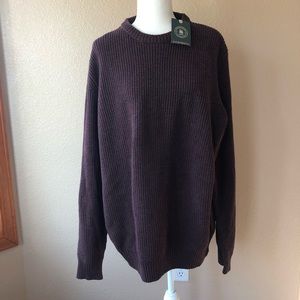 NWT G.H. Bass & Co Burgundy Hudson Creek Sweater Size XL